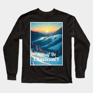 Massif de charlevoix ski - Quebec Long Sleeve T-Shirt